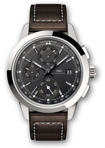 IWC Schaffhausen Ingenieur Chronograph Custom Stainless Steel / Black-Black / Calf