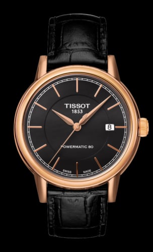Tissot Carson Powermatic 80 Rose PVD / Black
