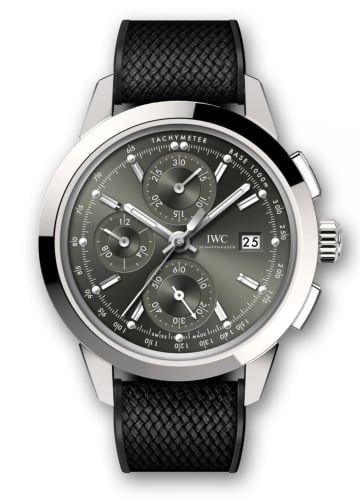 IWC Schaffhausen Ingenieur Chronograph Custom Stainless Steel / Green-Rhodium / Rubber