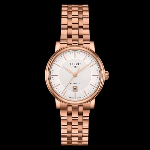 Tissot Carson Premium Automatic 30 Rose Gold PVD / Silver / Bracelet