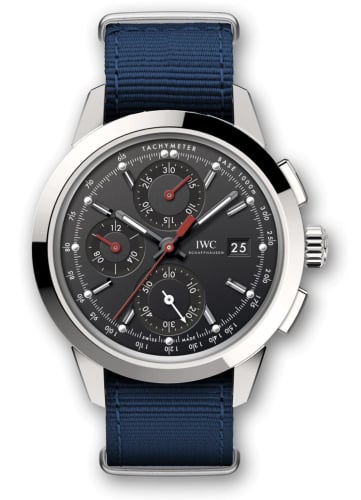 IWC Schaffhausen Ingenieur Chronograph Custom Stainless Steel / Black-Red / NATO