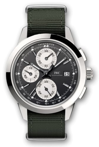IWC Schaffhausen Ingenieur Chronograph Custom Stainless Steel / Black-Silver-Black / NATO