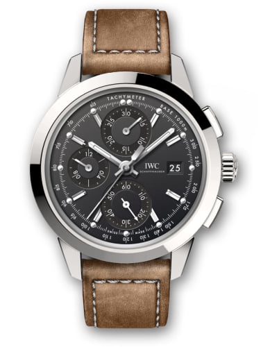 IWC Schaffhausen Ingenieur Chronograph Custom Stainless Steel / Black-Rhodium / Calf