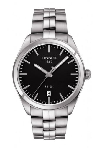 Tissot PR 100 Quartz 39 Stainless Steel / Black / Bracelet