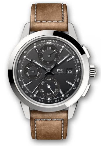 IWC Schaffhausen Ingenieur Chronograph Custom Stainless Steel / Black-Black / Calf