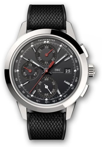 IWC Schaffhausen Ingenieur Chronograph Custom Stainless Steel / Black-Red / Rubber