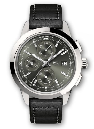 IWC Schaffhausen Ingenieur Chronograph Custom Stainless Steel / Green-Rhodium / Calf