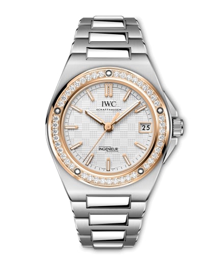 IWC Schaffhausen Ingenieur Automatic 35 Stainless Steel - Rose Gold - Diamond / Silver
