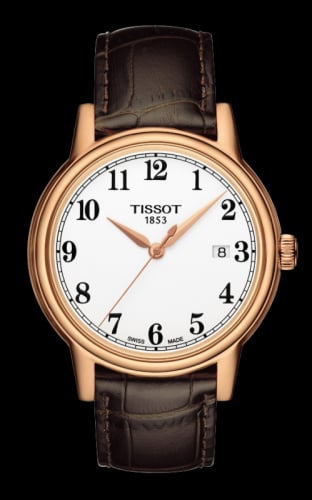 Tissot Carson Quartz 40 Rose Gold PVD / White / Strap
