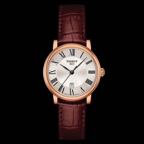 Tissot Carson Premium Quartz 30 Rose Gold / Silver / Strap