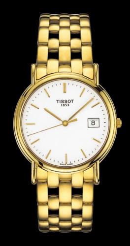 Tissot Carson Quartz 33.6 Yellow Gold / White / Bracelet