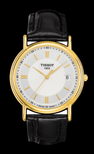 Tissot Carson Quartz 33.7 Yellow Gold / Silver / Strap