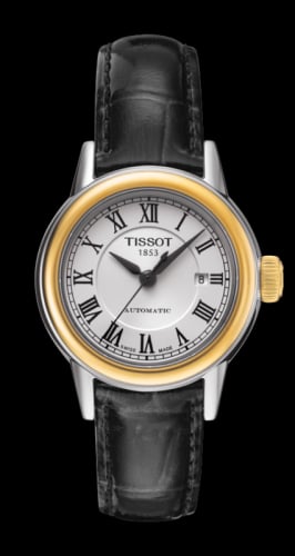 Tissot Carson Automatic 29.5 Stainless Steel / Yellow Gold PVD / Silver / Strap