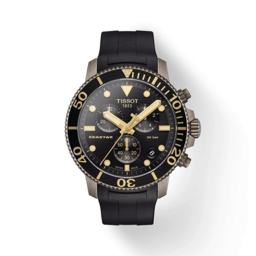 Tissot Seastar 1000 Chronograph Quartz 45.5 Bronze / Black / Rubber