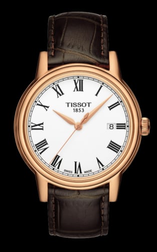 Tissot Carson Quartz 40 Rose Gold PVD / White / Strap