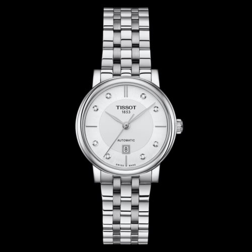 Tissot Carson Premium Automatic 30 Stainless Steel / Silver - Diamond / Bracelet