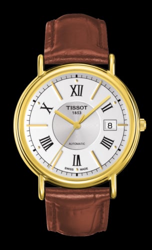 Tissot Carson Automatic 40 Yellow Gold / Silver / Strap