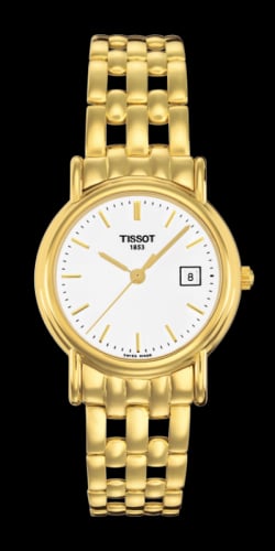 Tissot Carson Quartz 27 Yellow Gold / White / Bracelet