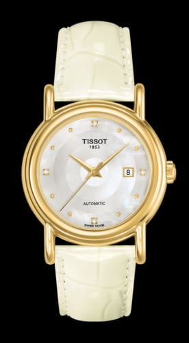 Tissot Carson Automatic 29.7 Yellow Gold / MOP / Strap