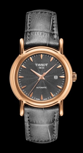 Tissot Carson Automatic 29.7 Rose Gold / Grey / Strap