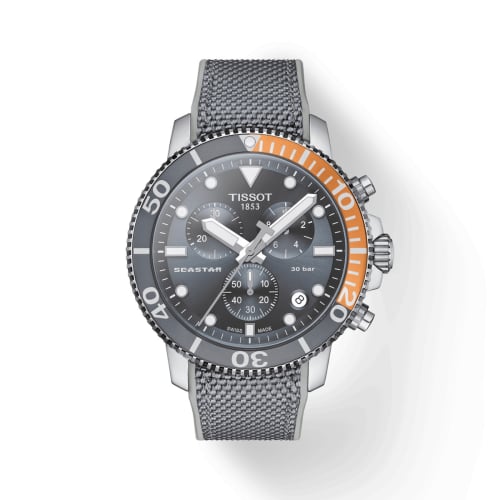 Tissot Seastar 1000 Chronograph Quartz 45.5 Stainless Steel / Grey / Rubber