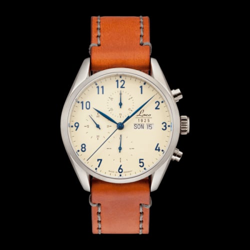 Laco Chronographs San Fransisco / Stainless Steel / Creme