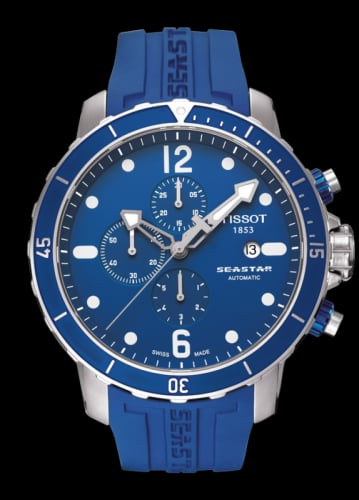 Tissot Seastar 1000 Automatic Chronograph Blue Rubber