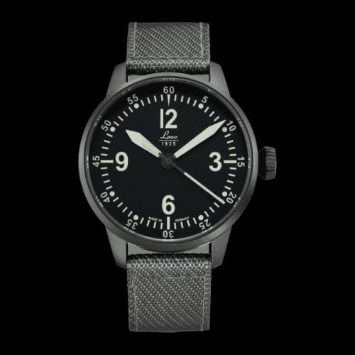 Laco Pilot Watch Special Models Model Bell X-1 / Stainless Steel / Black