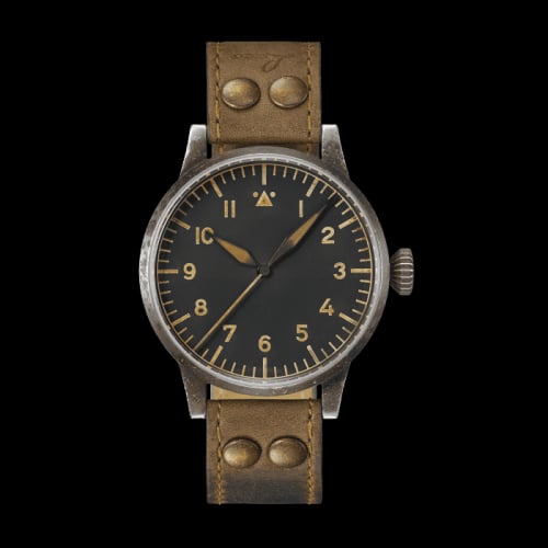 Laco Pilot Watch Original Mülheim An Der Ruhr Erbstück Stainless Steel / Black