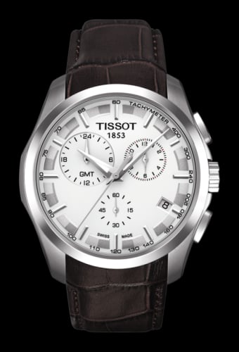 Tissot Couturier Quartz Chronograph GMT Silver / Strap