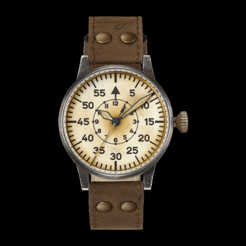 Laco Pilot Watch Original Graz Erbstück Stainless Steel / Superluminova