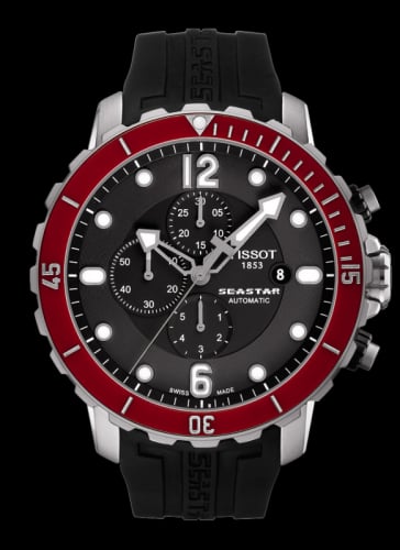 Tissot Seastar 1000 Automatic Chronograph Red Ceramic