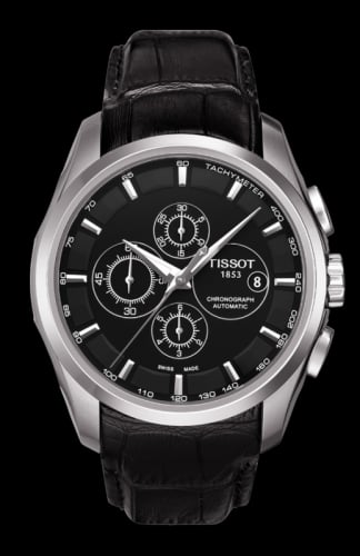 Tissot Couturier Automatic Chronograph Black / Strap