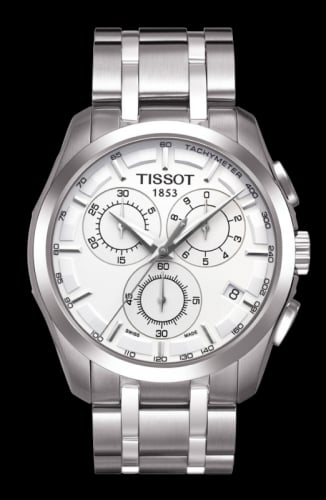 Tissot Couturier Quartz Chronograph GMT Silver