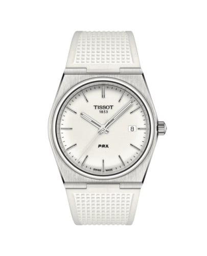 Tissot PRX Quartz Stainless Steel / Full Lume/ Rubber