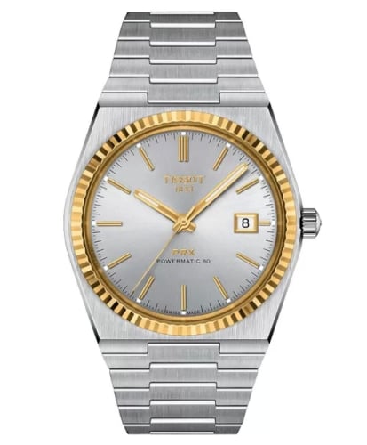 Tissot PRX Powermatic 80 Stainless Steel - Yellow Gold / Silver
