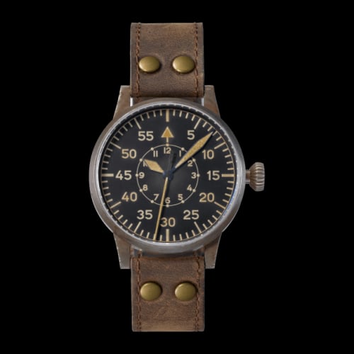 Laco Pilot Watch Original Dortmund Erbstück Stainless Steel / Black