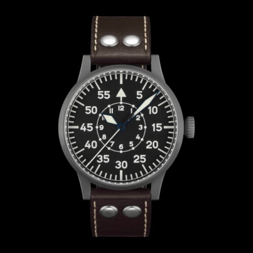 Laco Pilot Watch Original Dortmund Stainless Steel / Black