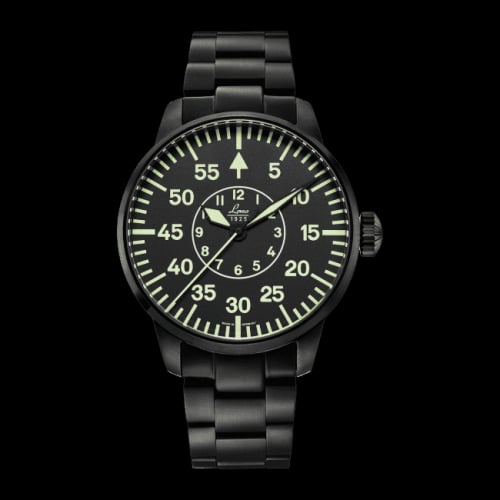 Laco Pilot Watch Basic Sydney Stainless Steel / Black