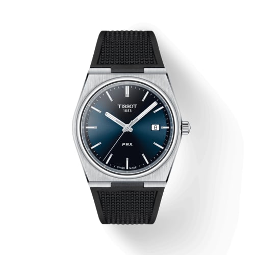 Tissot PRX Quartz Stainless Steel / Blue / Rubber
