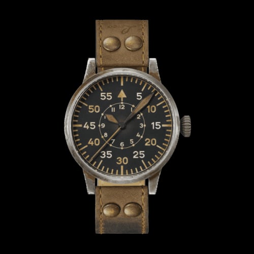 Laco Pilot Watch Original Speyer Erbstück Stainless Steel / Black