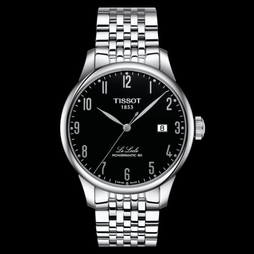 Tissot Le Locle Powermatic 80 39.3 Stainless Steel / Black / Bracelet