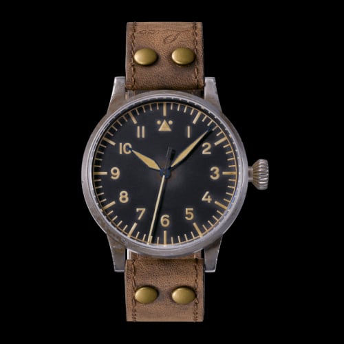 Laco Pilot Watch Original Münster Erbstück Stainless Steel / Black