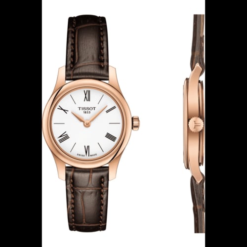 Tissot Tradition 5.5 Lady 25 Rose PVD / White