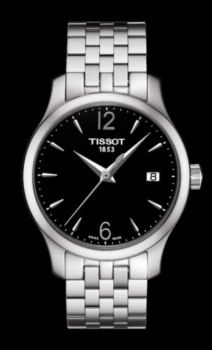 Tissot Tradition Lady Stainless Steel / Black / Bracelet