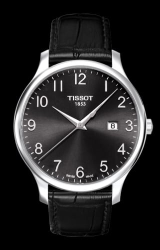 Tissot Tradition Quartz 42 Stainless Steel / Black / Strap