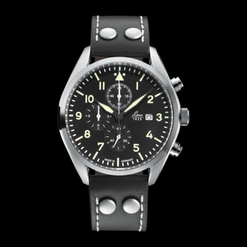 Laco Chronographs Trier / Stainless Steel / Black