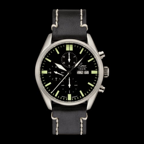 Laco Chronographs Las Vegas / Stainless Steel / Black