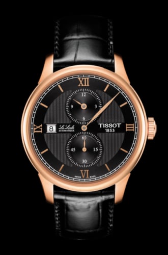 Tissot Le Locle Regulateur Pink Gold / Black