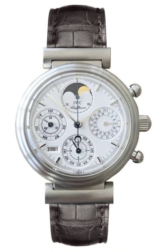 IWC Schaffhausen Da Vinci Perpetual Stainless Steel / White / Italian